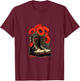 Memorial Day Red Poppy Flower Military Boots 4th of July T-Shirt - T-Shirt | Maroon