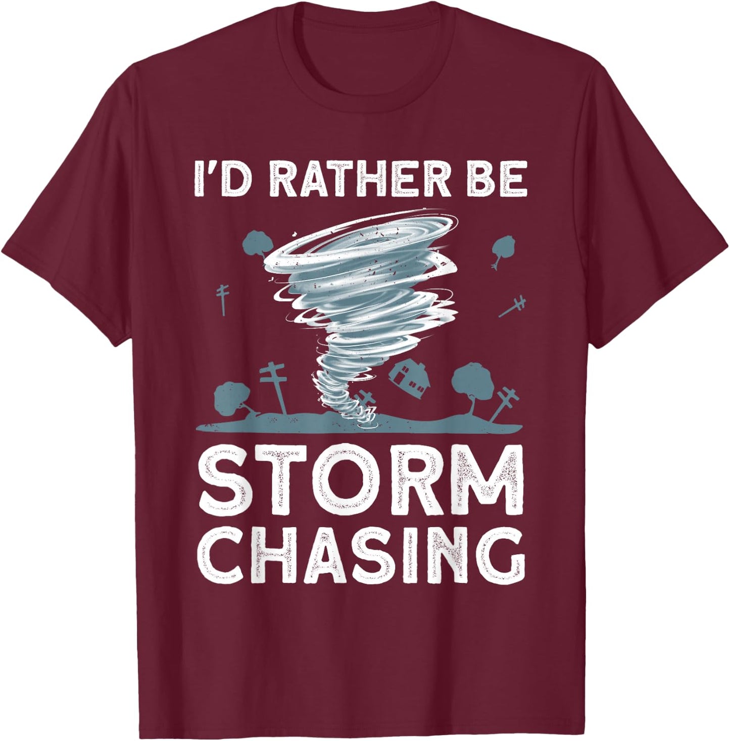 Cool Storm Chasing Women Kids Hurricane Hunter T-Shirt - T-Shirt | Maroon