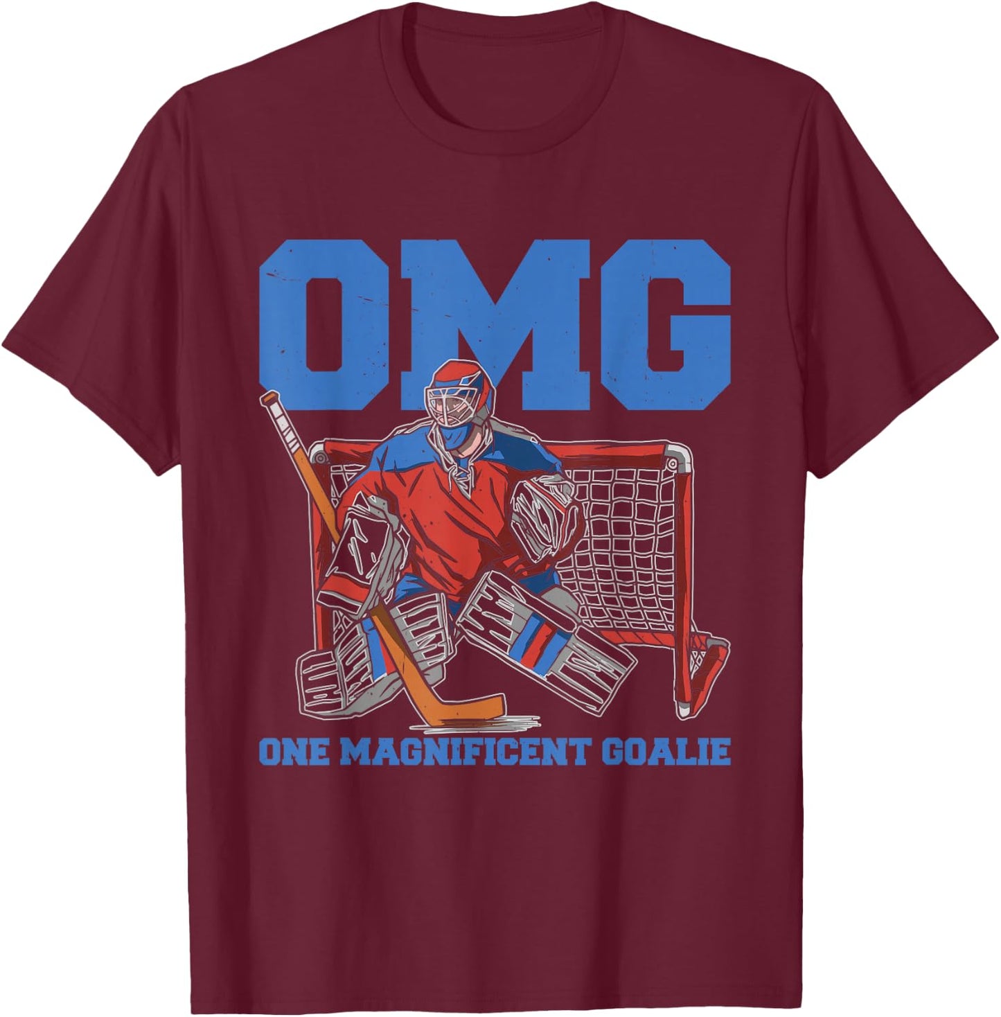 Ice Hockey Goalie T-Shirt - T-Shirt | Maroon