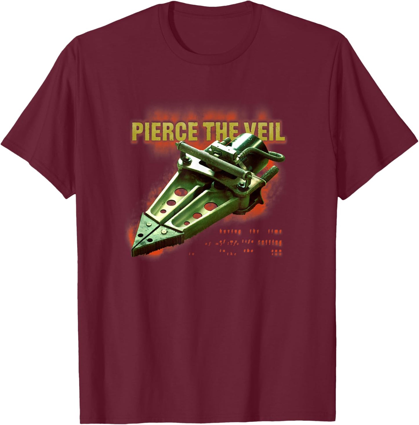 Pierce The Veil - Jaws Cover T-Shirt - T-Shirt | Maroon