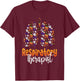Spooky Respiratory Therapist Halloween Respiratory Therapy T-Shirt - T-Shirt | Maroon