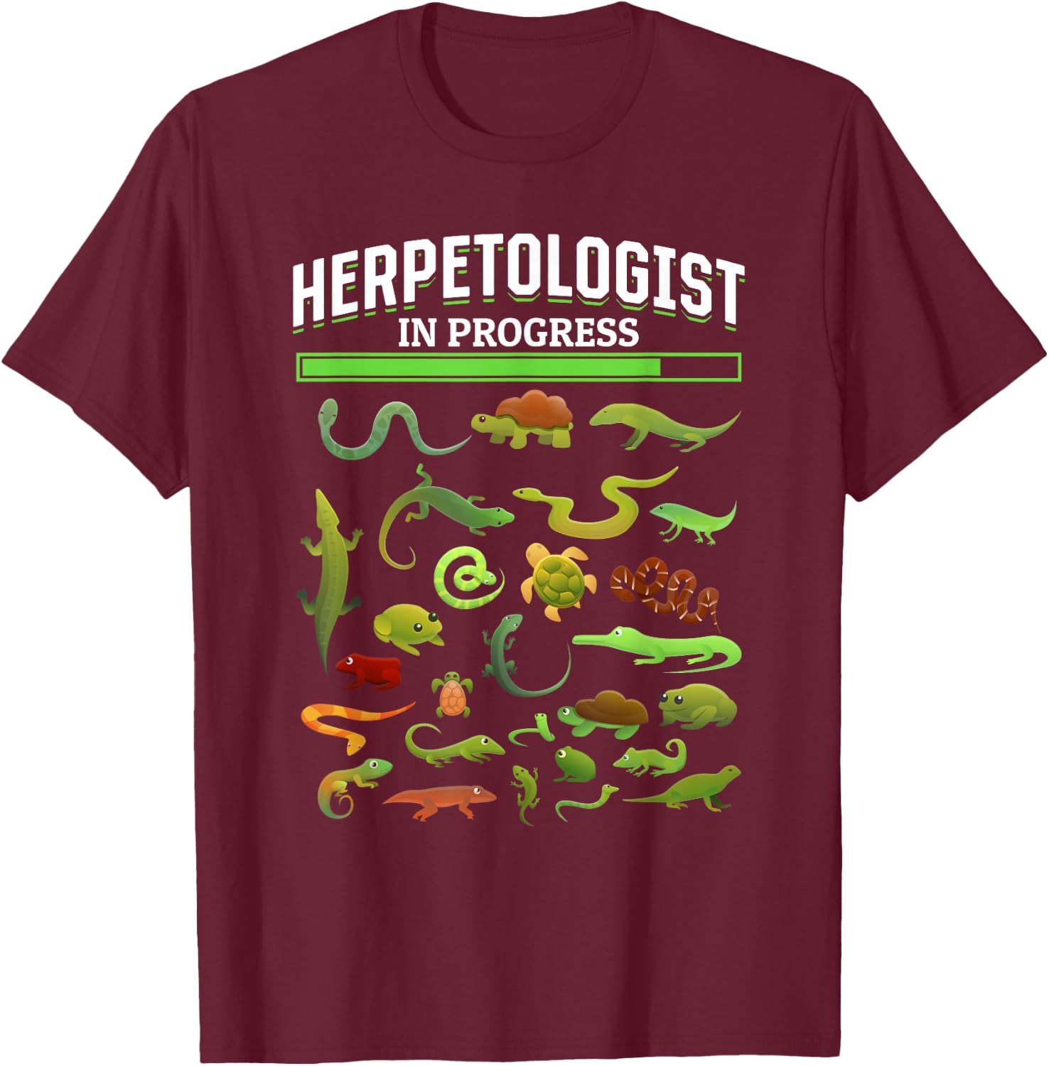Future Herpetologist Zoology Reptiles T-Shirt - T-Shirt | Maroon
