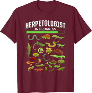 Future Herpetologist Zoology Reptiles T-Shirt - T-Shirt | Maroon