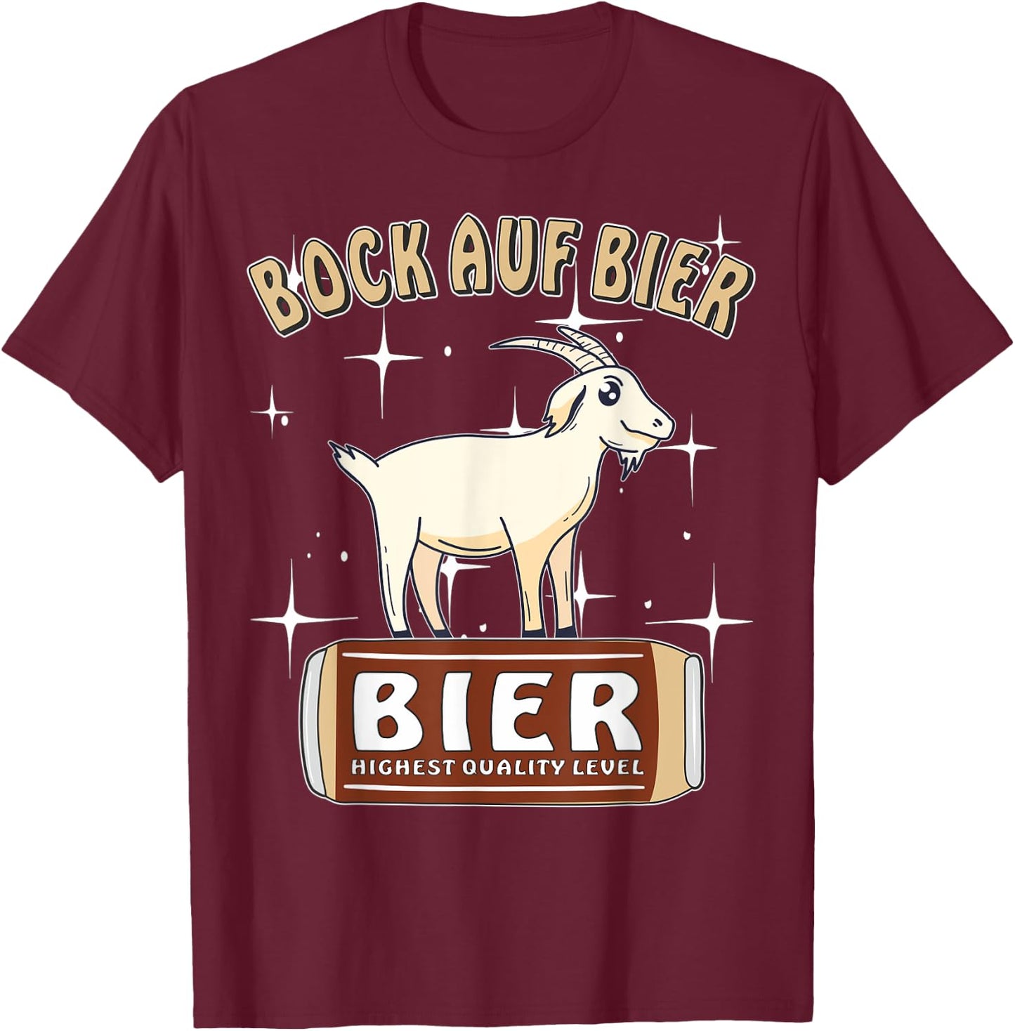 Bock auf Beer Bock Beer Drinker Beer Can T-Shirt - T-Shirt | Maroon