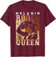 Melanin Rodeo Queen Country Woman African American Cowgirl T-Shirt - T-Shirt | Maroon