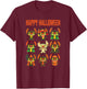 Disney Lilo & Stitch Halloween Stitch Costume Stack T-Shirt - T-Shirt | Maroon