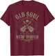 Old Soul in a New World Country Bluegrass Music Guitar Fan T-Shirt - T-Shirt | Maroon