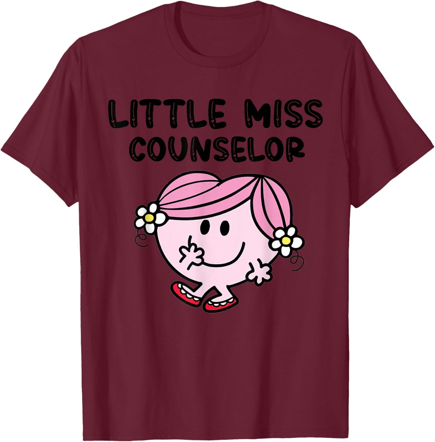 Teaching Staff Lover Little Miss Counselor T-Shirt - T-Shirt | Maroon