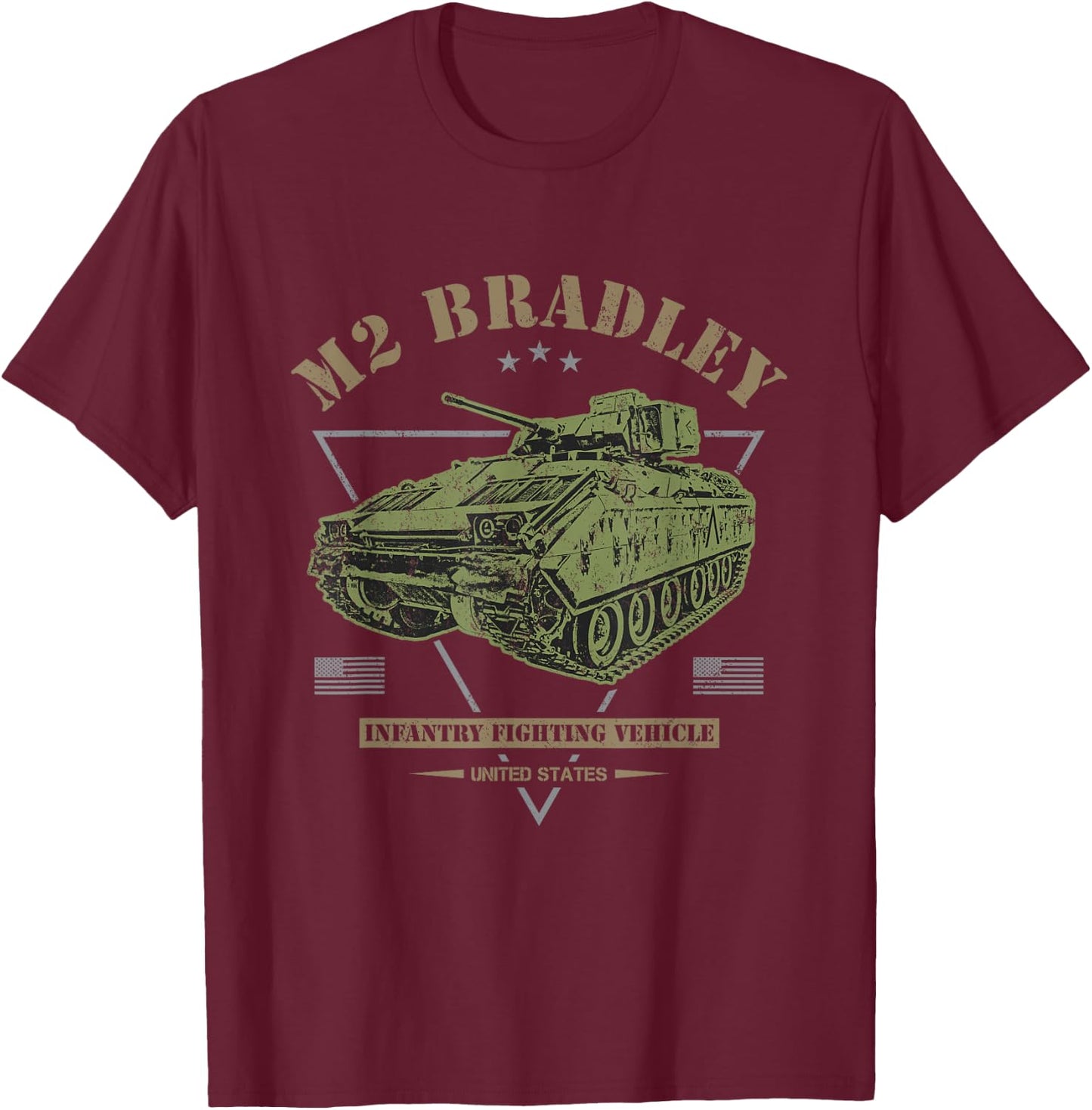 M2 Bradley T-Shirt - T-Shirt | Maroon