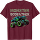 Monster Truck Godfather Family Matching Monster Truck Lovers T-Shirt - T-Shirt | Maroon