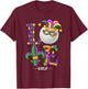 Love Golf Mardi Gras Costume Carnival Golf Lover T-Shirt - T-Shirt | Maroon