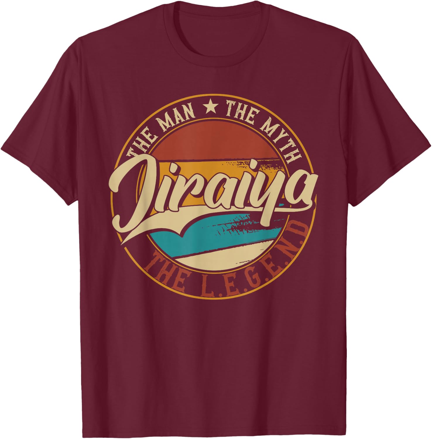 Jiraiya The Man The Myth The Legend T-Shirt - T-Shirt | Maroon