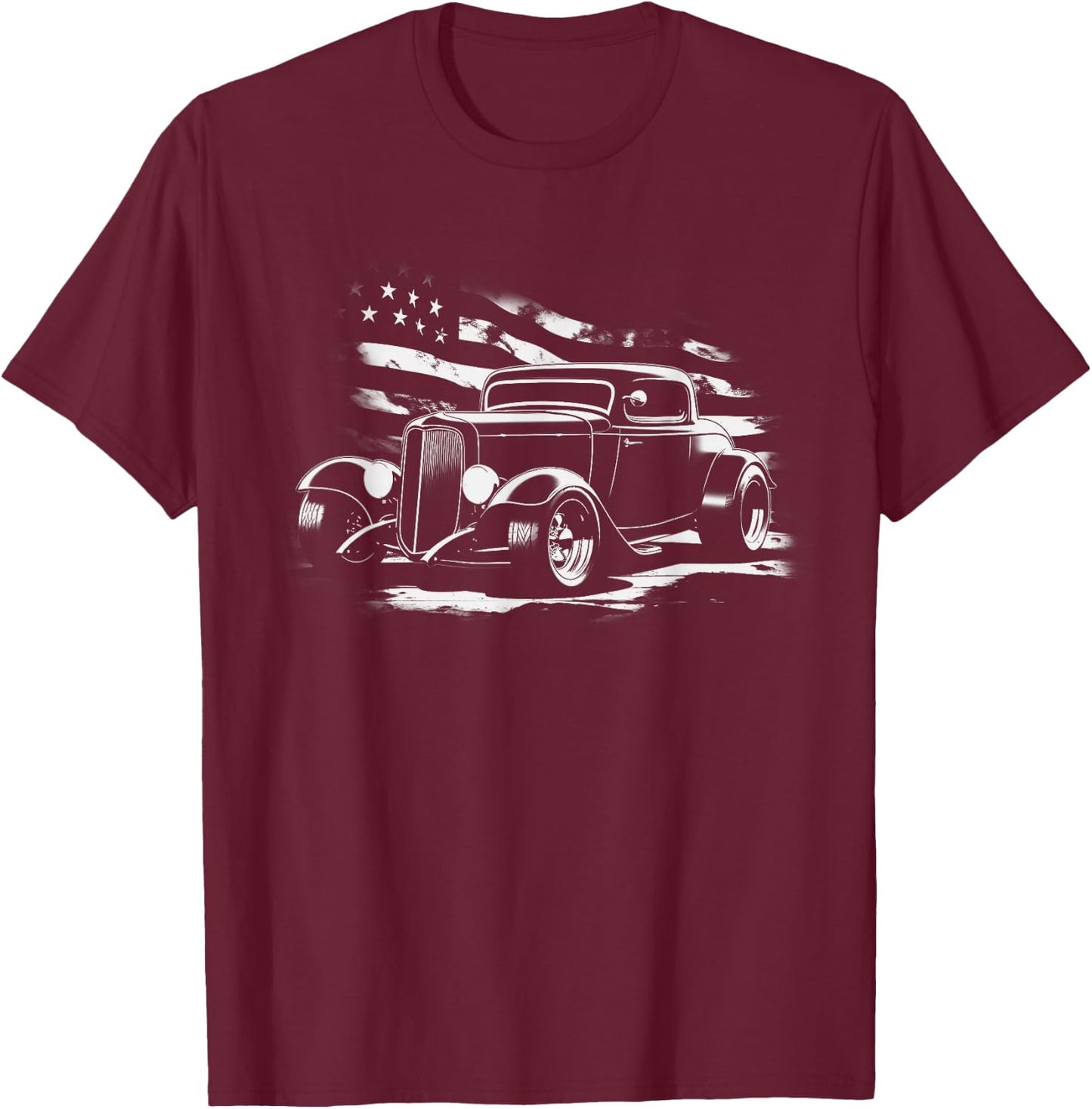 American Classic Hot Rod T-Shirt - T-Shirt | Maroon