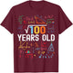 Square Root of 100 10th Birthday 10 Years Old Birthday T-Shirt - T-Shirt | Maroon