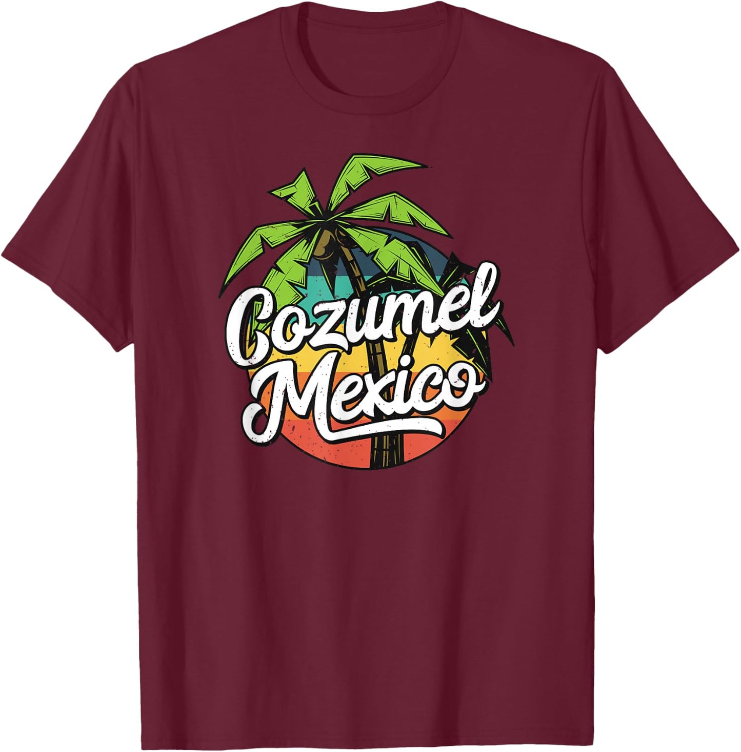 Cozumel Mexico Vacation T-Shirt - T-Shirt | Maroon