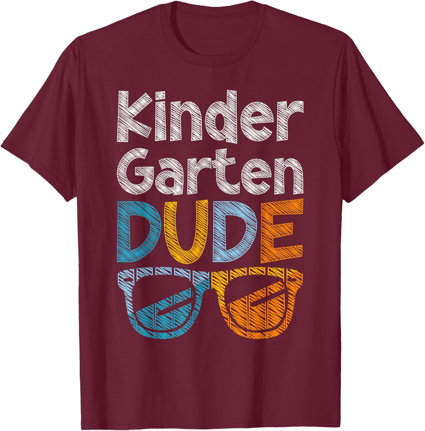 Kindergarten Dude Back To School kindergarten students T-Shirt - T-Shirt | Maroon