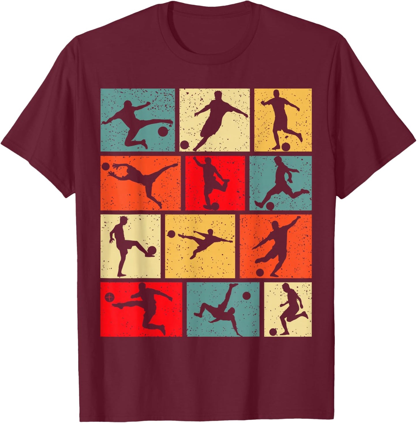 Soccer Boys Kids Men T-Shirt - T-Shirt | Maroon