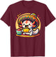 Tacolotl Funny Mexican Axolotl Eats Taco T-Shirt - T-Shirt | Maroon