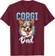 Pembroke Welsh Corgi - Corgi Dad T-Shirt - T-Shirt | Maroon