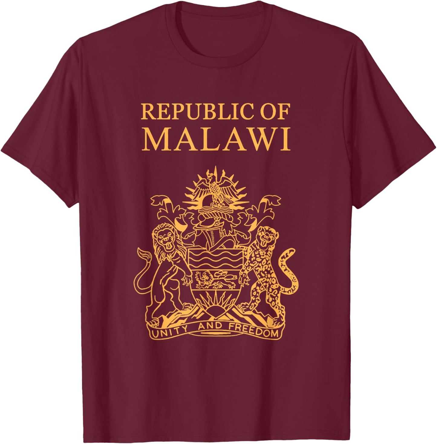 Malawi,Malawi passport,Malawi flag. T-Shirt - T-Shirt | Maroon