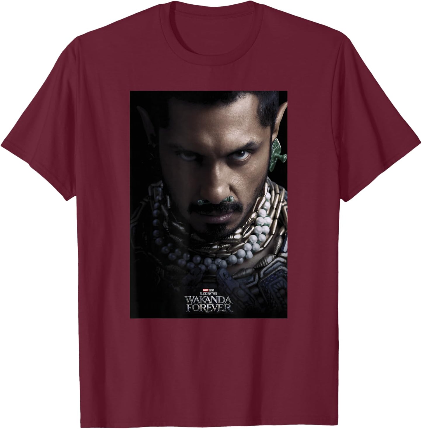 Marvel Black Panther: Wakanda Forever Namor Poster T-Shirt - T-Shirt | Maroon