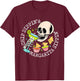 Chip Dippin Margarita Sippin Skull Skeleton Cinco de Mayo T-Shirt - T-Shirt | Maroon