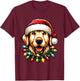 Dog Owner Xmas Men Women Favorite Golden Retriever Christmas T-Shirt - T-Shirt | Maroon