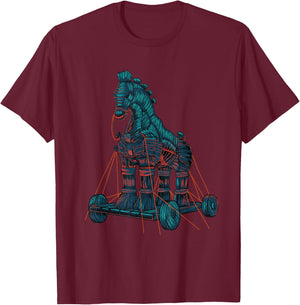 Trojan horse T-Shirt - T-Shirt | Maroon