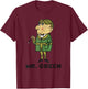 Clue Retro Mr. Green Portrait T-Shirt - T-Shirt | Maroon