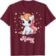 Adley Merch Unicorn Design T-Shirt - T-Shirt | Maroon
