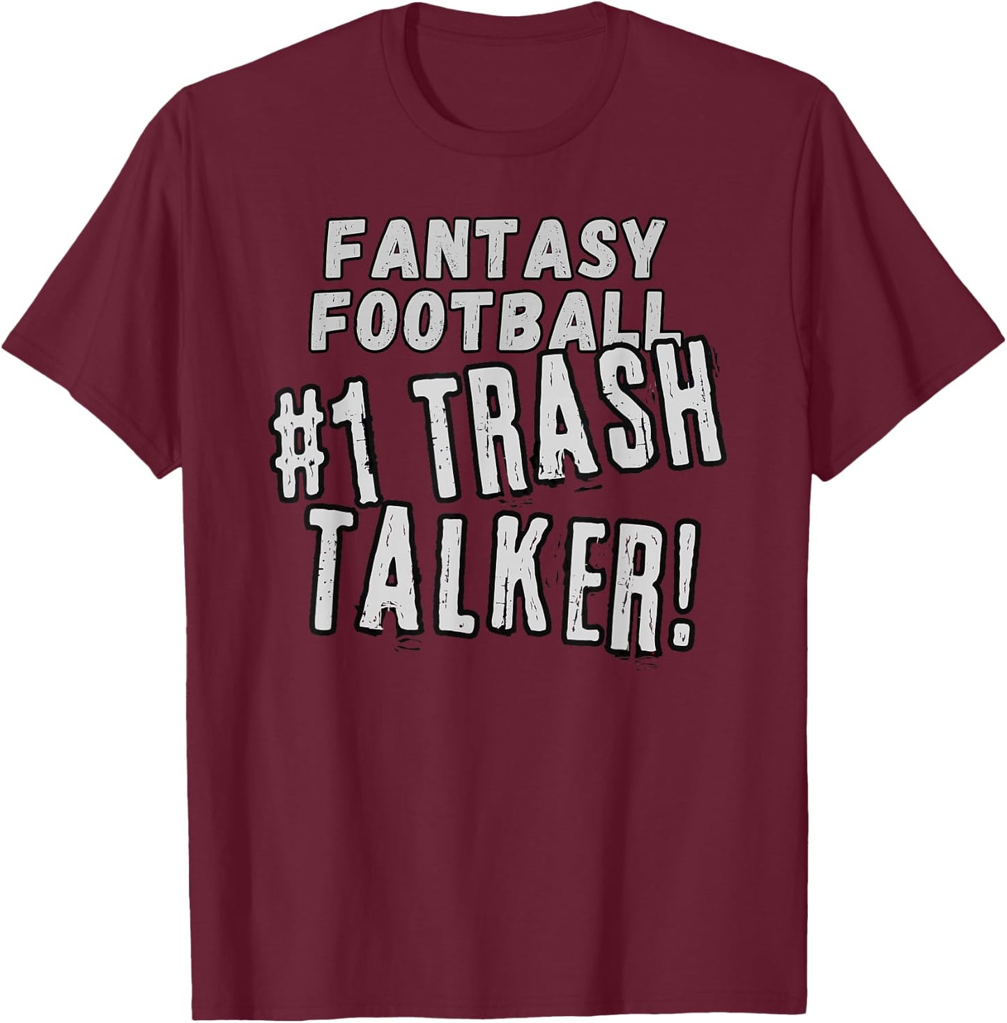 Fantasy Football Trash Talk, League Guru T-Shirt - T-Shirt | Maroon