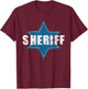 Sheriff - Law Enforcement Personnel Police Blue Line Support T-Shirt - T-Shirt | Maroon