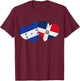 Honduras Dominican Republic Honduran Flag Pride Heritage T-Shirt - T-Shirt | Maroon