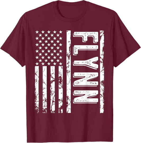 Flynn Last Name Funny Surname Team Flynn Family Reunion T-Shirt - T-Shirt | Maroon