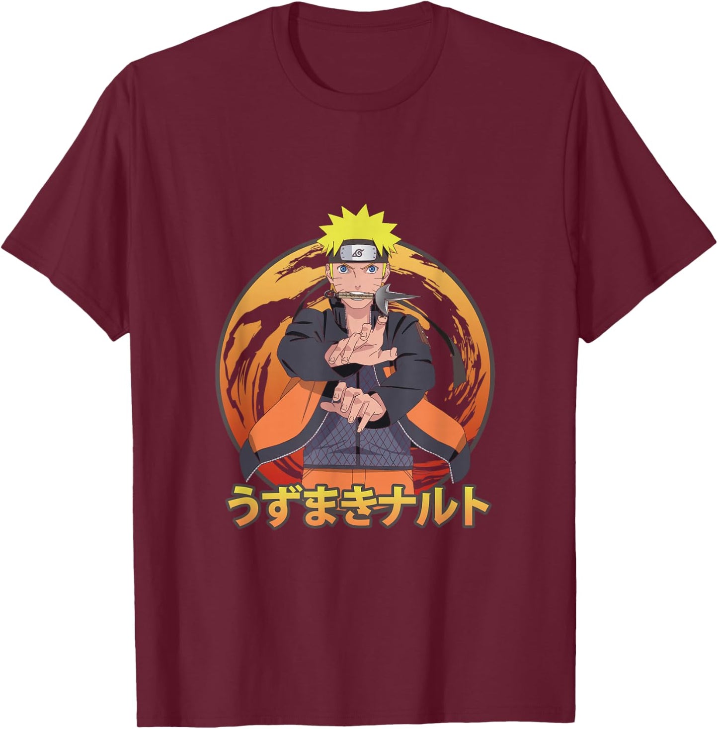 Naruto Shippuden Naruto Uzumaki T-Shirt - T-Shirt | Maroon