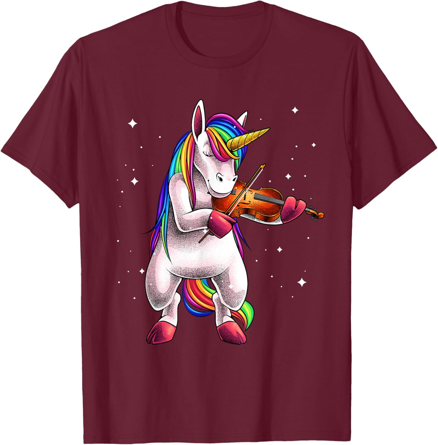 Cool Violin Girls Kids Viola Lover Music Player T-Shirt - T-Shirt | Maroon