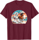 Horses Running On The Beach - Women Kids T-Shirt - T-Shirt | Maroon