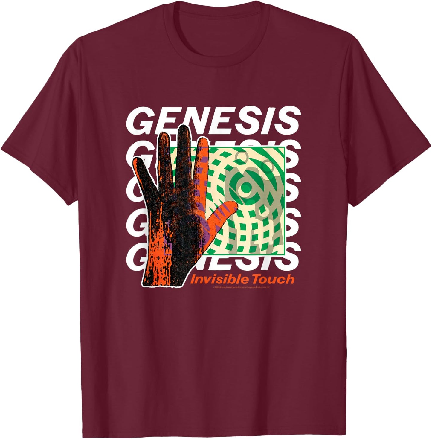 Genesis - Invisible Touch T-Shirt - T-Shirt | Maroon