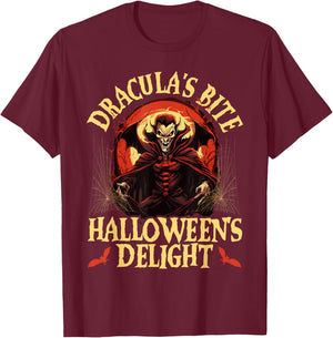 Dracula Halloween Scary Trick Or Treat Spooky Vampire T-Shirt - T-Shirt | Maroon