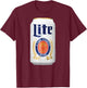 Miller Lite - Can T-Shirt - T-Shirt | Maroon