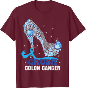Colon Cancer Awareness Women T-Shirt - T-Shirt | Maroon