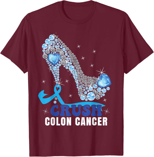 Colon Cancer Awareness Women T-Shirt - T-Shirt | Maroon