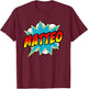 Matteo Name Superhero Retro Comic T-Shirt - T-Shirt | Maroon