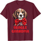 Cute Beagle Grandma Dog Lovers Gift Funny Puppy Beagle Owner Women Girls Kids T-Shirt - T-Shirt | Maroon