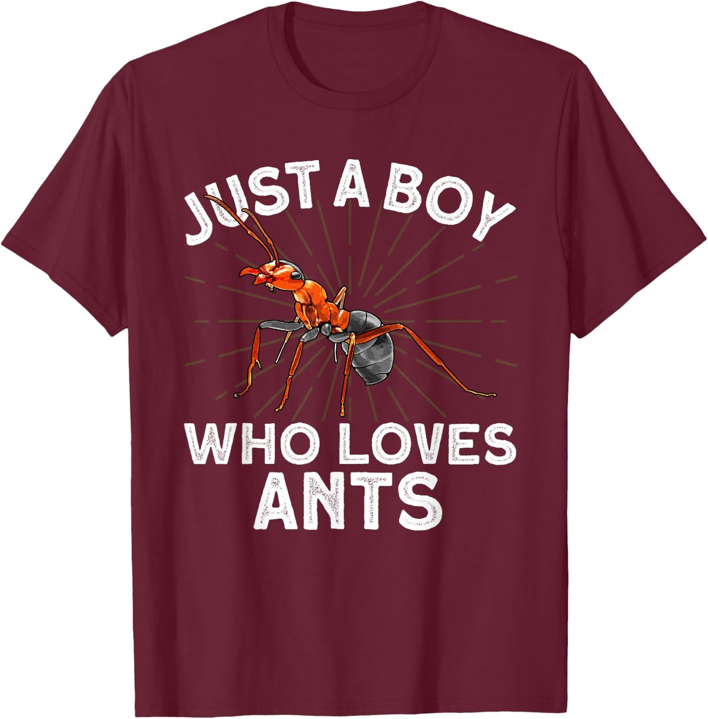 Cool Ant Boys Kids Ant Farm Entomology Ants Insect T-Shirt - T-Shirt | Maroon