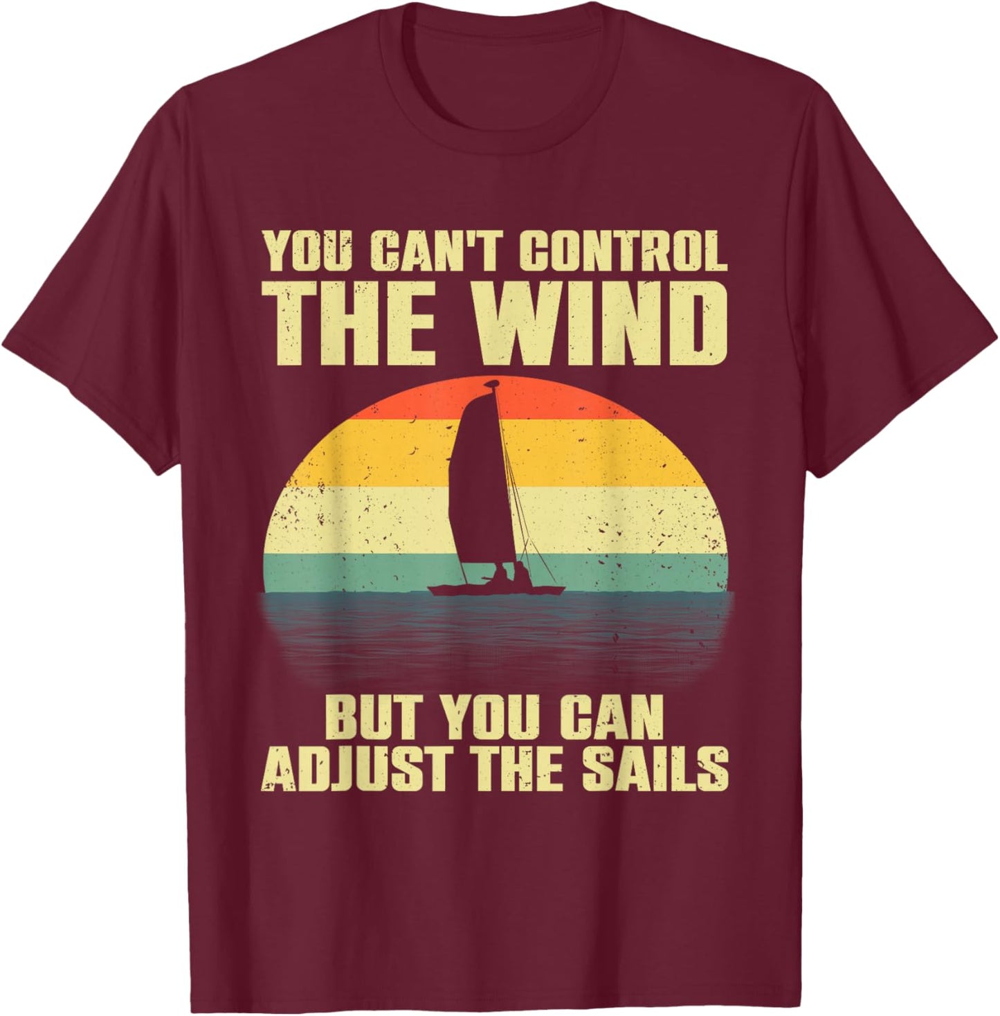 Cool Sailing Women Sailboat Boating Sail Boat Owners T-Shirt - T-Shirt | Maroon