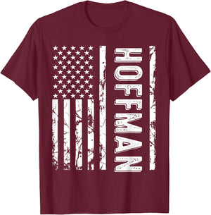 Hoffman Last Name Funny Surname Team Hoffman Family Reunion T-Shirt - T-Shirt | Maroon