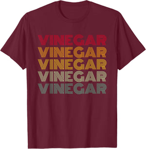 Vinegar Retro Style Balsamic Apple Cider Vinegar Lover T-Shirt - T-Shirt | Maroon