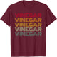 Vinegar Retro Style Balsamic Apple Cider Vinegar Lover T-Shirt - T-Shirt | Maroon
