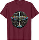 WW2 Warplane Spitfire Anatomy Assembly Parts Blueprint T-Shirt - T-Shirt | Maroon
